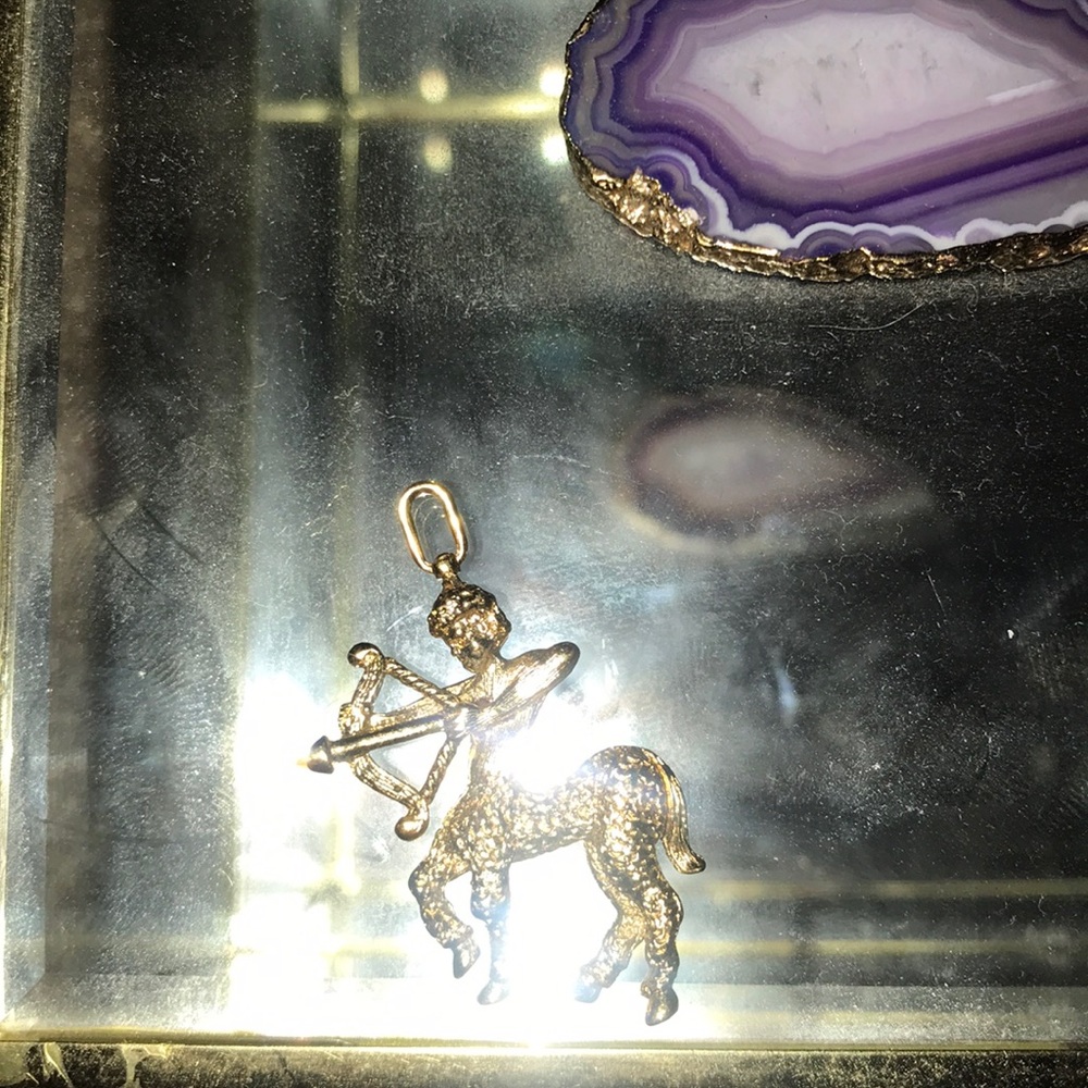 Gold Sagittarius ♐️ pendant